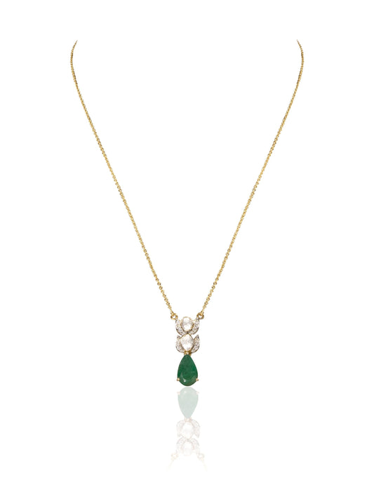Sambhwi Diamond & Polki Pendant