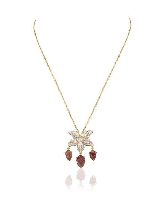Lishika Diamond & Polki Pendant