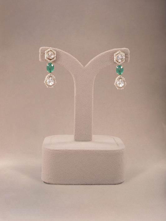 Evora Diamond & Polki Ear Rings