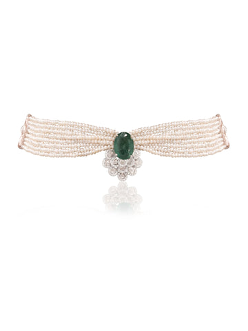 Kaelin Diamond & Polki Bead Choker