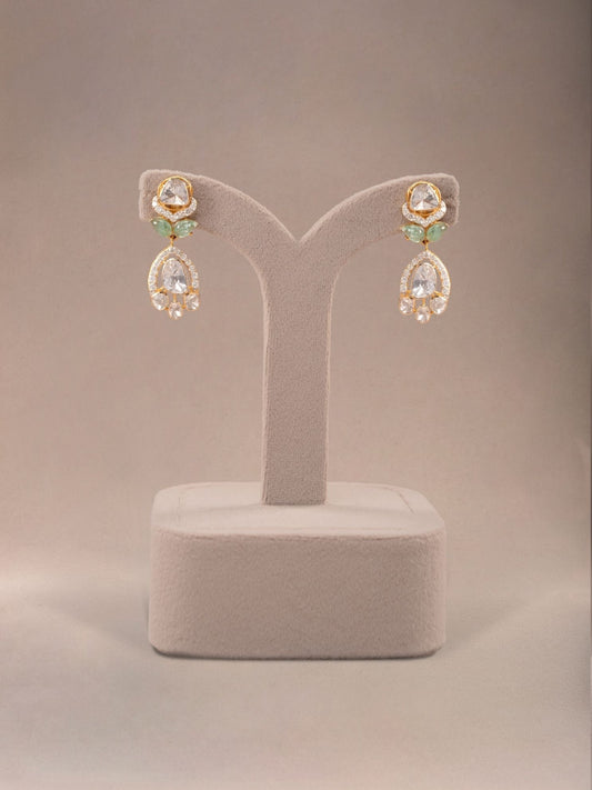 Zarella Diamond & Polki Ear Rings