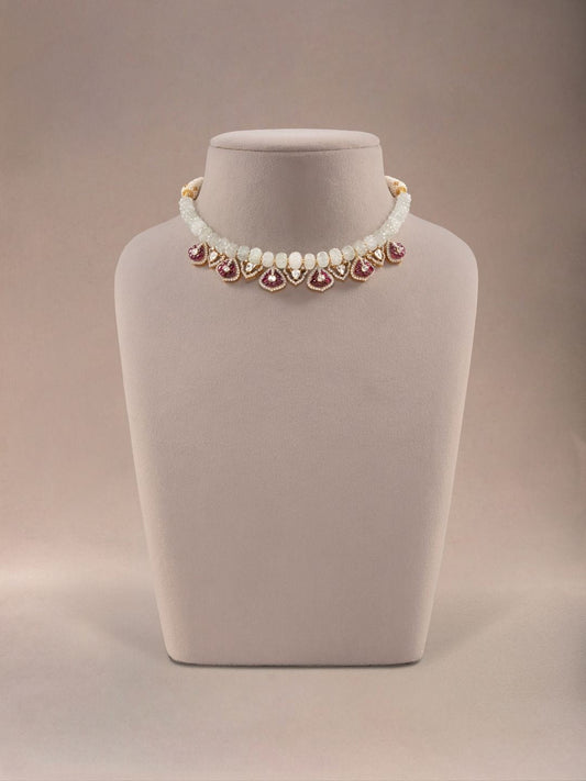 Alvera Diamond & Polki U Necklace