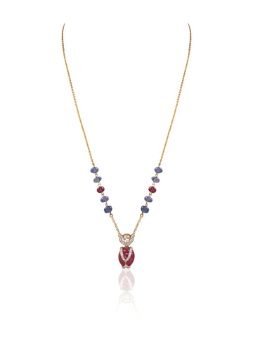 Solena Diamond & Polki Pendant
