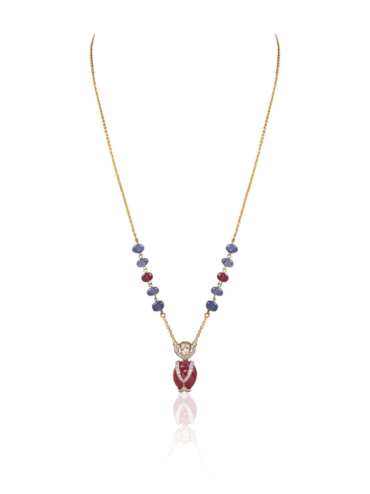 Solena Diamond & Polki Pendant