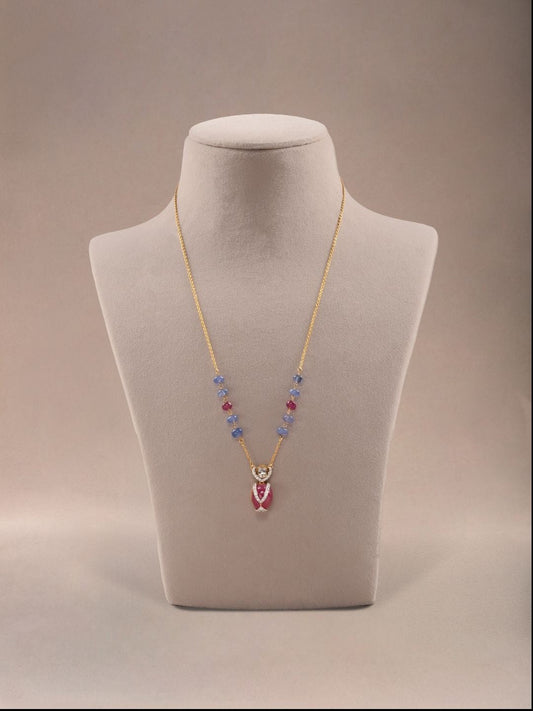 Solena Diamond & Polki Pendant