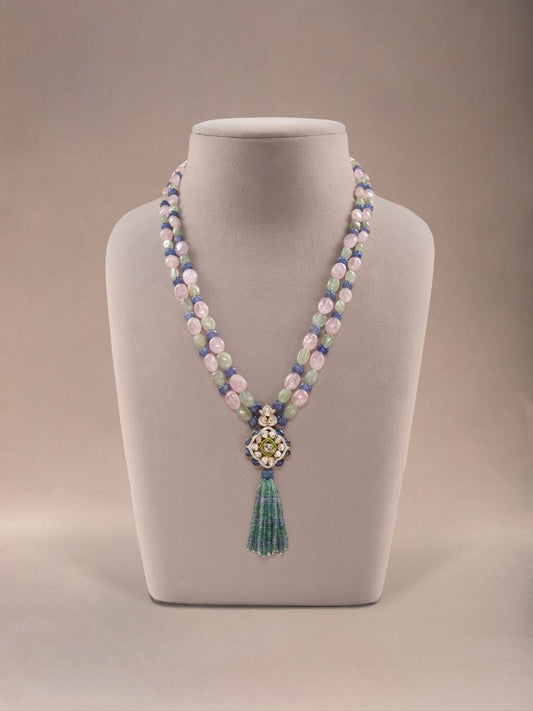 Dhanvi  Diamond & Polki Bead Pendant