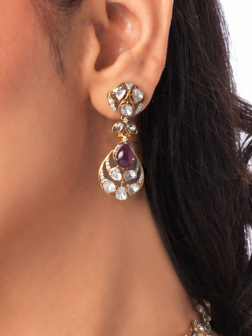 Samirah Diamond & Polki Ear Rings