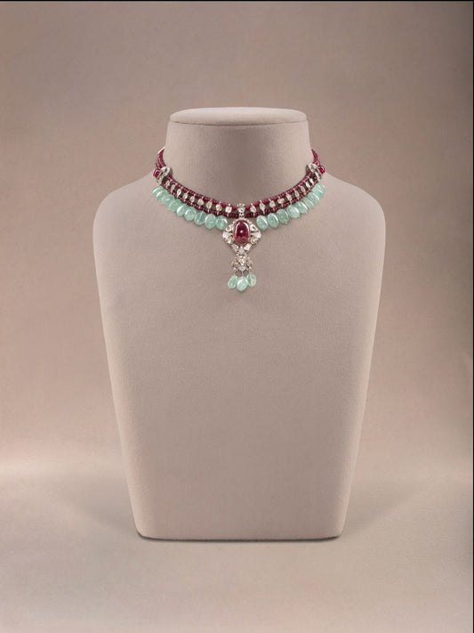 Tragya Diamond & Polki U Necklace