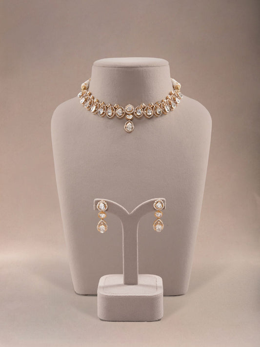 Kritagya  Diamond & Polki U Necklace