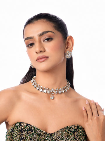 Kritagya  Diamond & Polki U Necklace