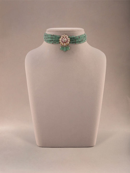 Marivelle Diamond & Polki Bead Choker