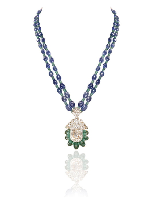 Evelia Diamond & Polki Bead Pendant