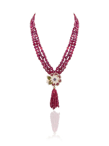 Bhargavi  Diamond & Polki Bead Pendant