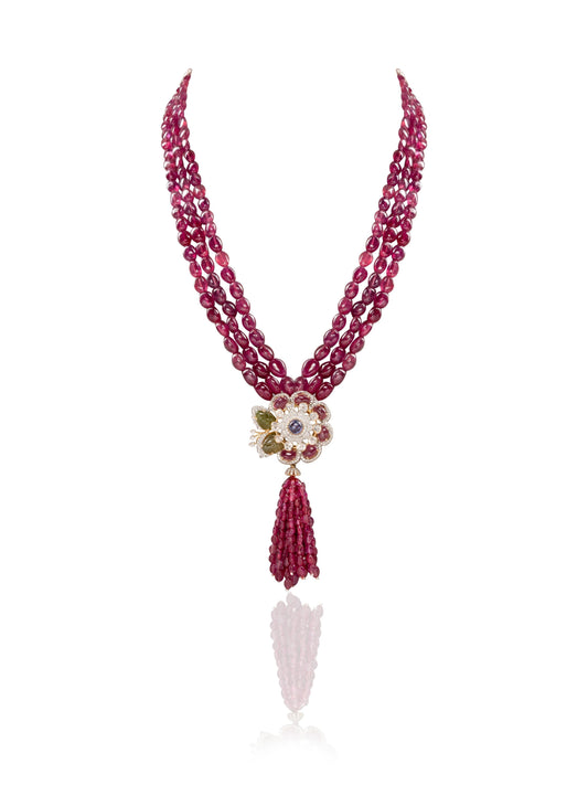 Bhargavi  Diamond & Polki Bead Pendant