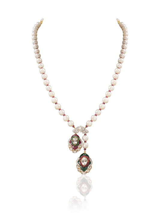 Maitreyi Diamond & Polki Bead Pendant