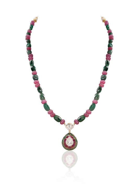 Ishaana Diamond & Polki Bead Pendant