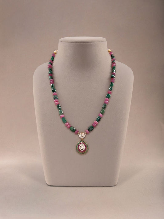 Ishaana Diamond & Polki Bead Pendant