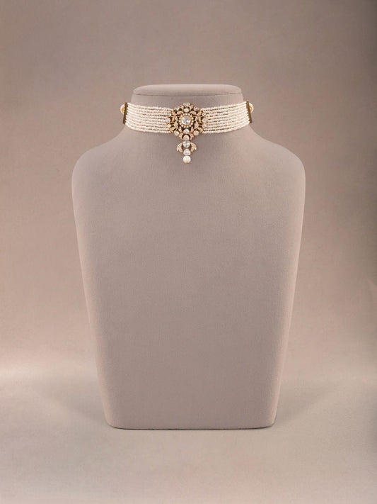 Pankhuri Diamond & Polki Bead Choker