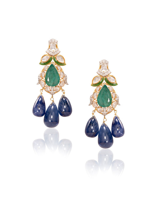 Nayesha Diamond & Polki Ear Rings