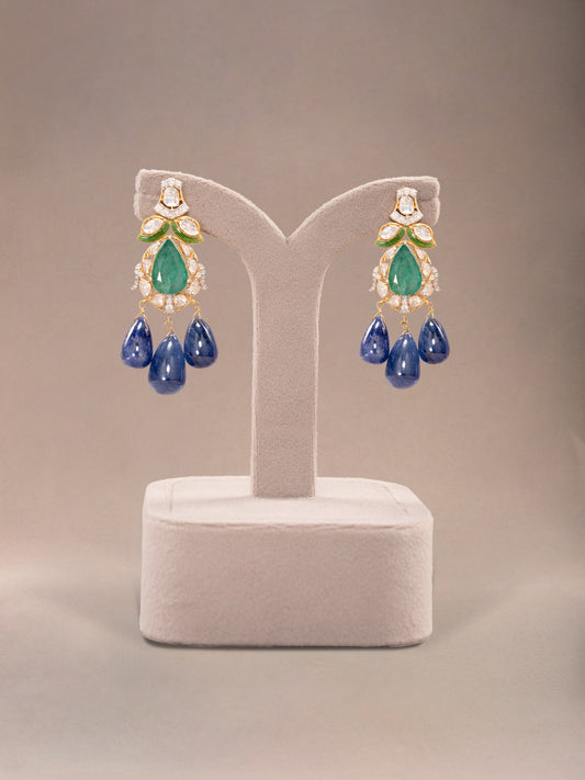 Nayesha Diamond & Polki Ear Rings