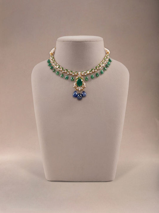 Vaelise Diamond & Polki U Necklace