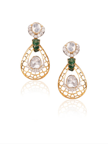 Antara Diamond & Polki Ear Rings