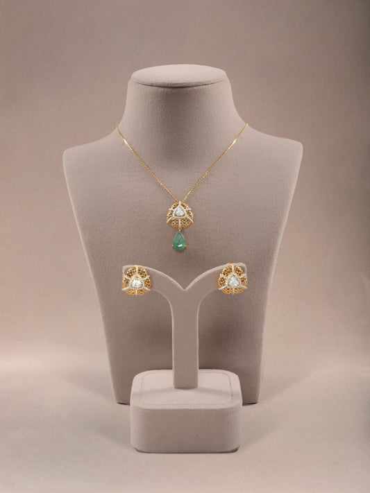 Shadya Diamond & Polki Pendant