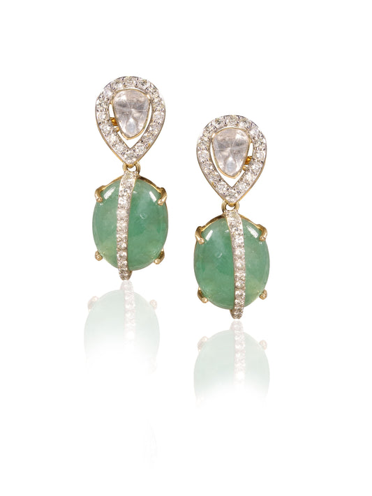 Solene Diamond & Polki Ear Rings
