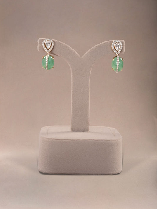 Solene Diamond & Polki Ear Rings