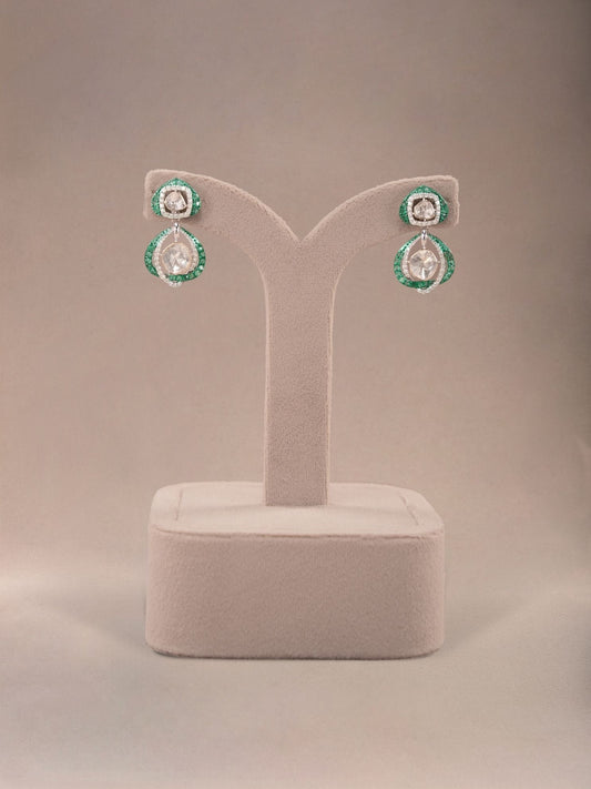 Orlena Diamond & Polki Ear Rings