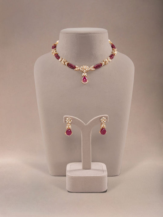 Sorayae Diamond & Polki U Necklace
