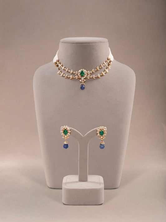 Nerelia Diamond & Polki U Necklace