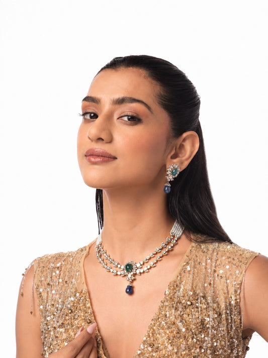 Nerelia Diamond & Polki U Necklace