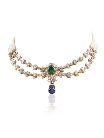 Nerelia Diamond & Polki U Necklace