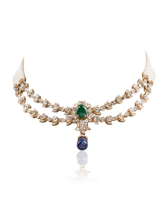 Nerelia Diamond & Polki U Necklace