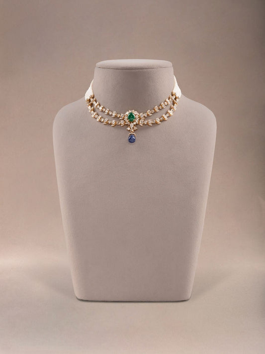 Nerelia Diamond & Polki U Necklace