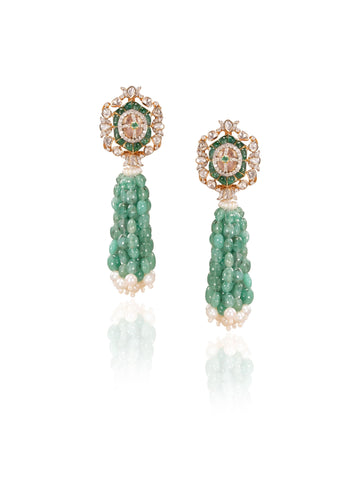 Elowena Diamond & Polki Long Earrings