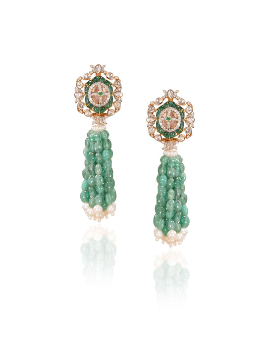 Elowena Diamond & Polki Long Earrings