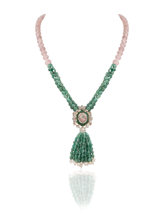Naelia Diamond & Polki Bead Pendant