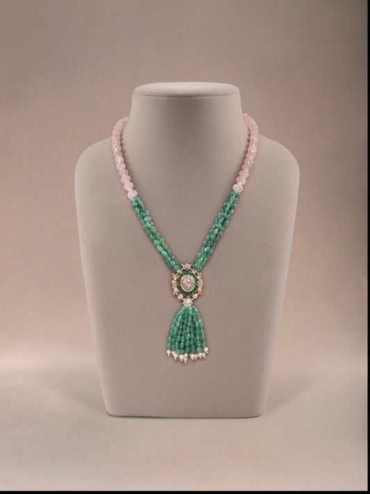 Naelia Diamond & Polki Bead Pendant