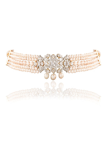 Nerina Diamond & Polki Bead Choker