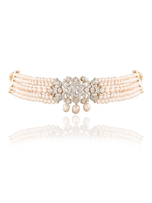 Nerina Diamond & Polki Bead Choker