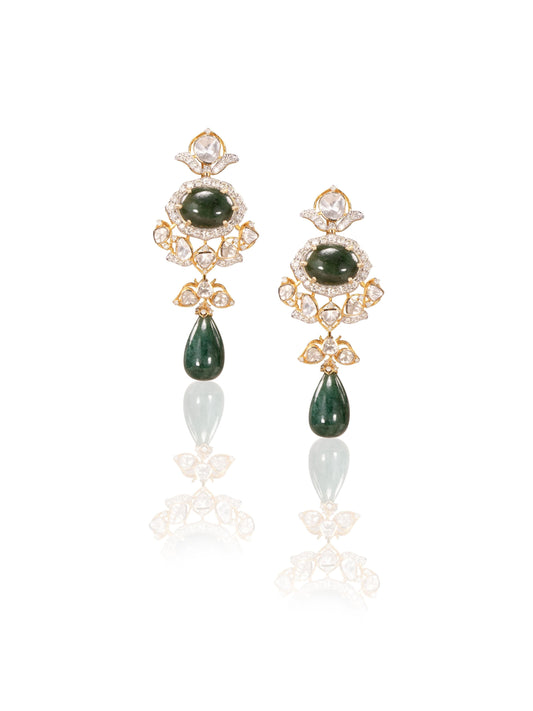 Mariska Diamond & Polki Ear Rings