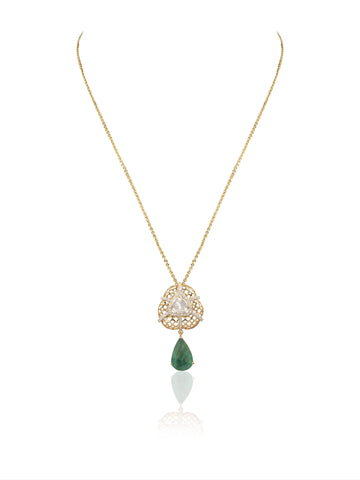 Shadya Diamond & Polki Pendant