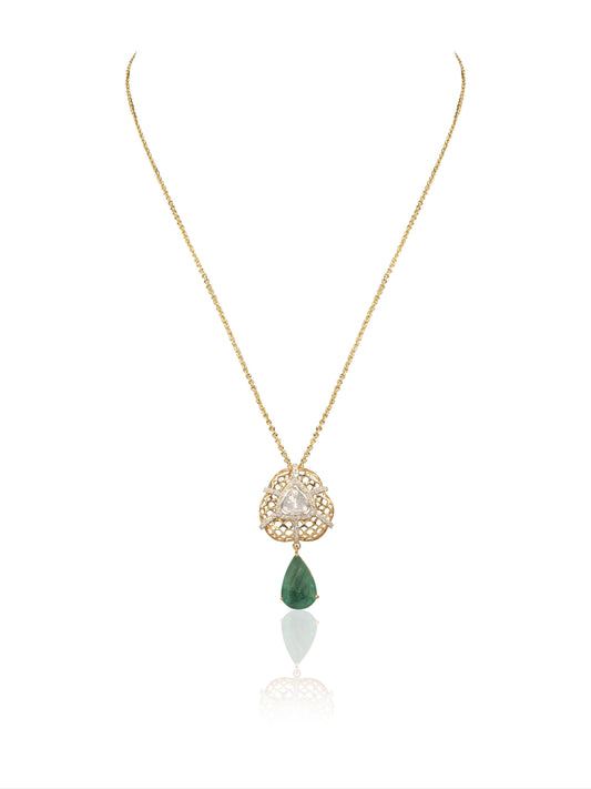 Shadya Diamond & Polki Pendant