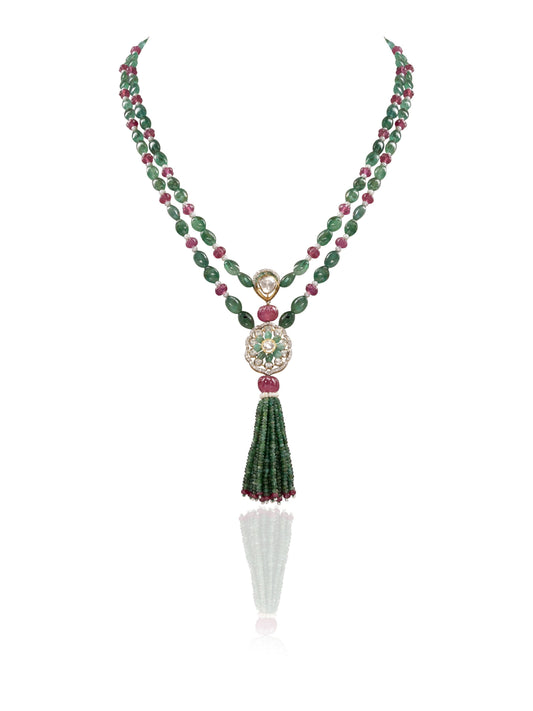 Chahak  Diamond & Polki Bead Pendant