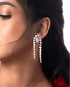 Ethena Diamond & Polki Long Earrings