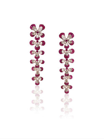 Zelia Polki Long Earrings