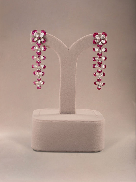 Zelia Polki Long Earrings