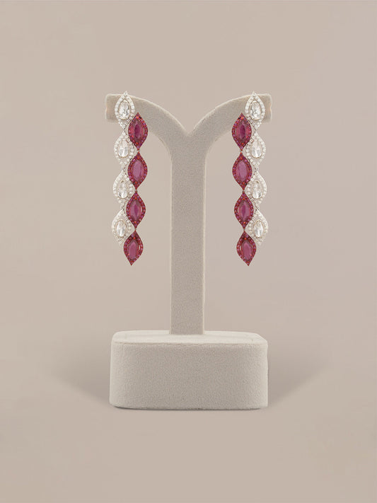 Eline Diamond & Polki Long Earrings